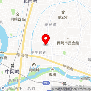名鉄協商パーキング 岡崎材木町の地図