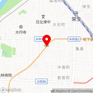 ローソンストア100 本陣店の地図