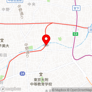 ファミリーマート 薬ヒグチ中野新橋駅前店の地図