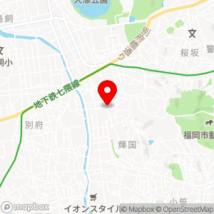 ローソン 福岡六本松四丁目店の地図