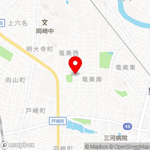 ファミリーマート 岡崎竜美南店の地図