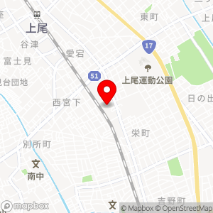 スーパーバリュー 上尾愛宕店の地図