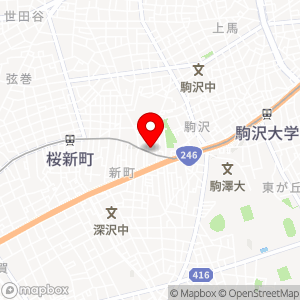 タマパーク 駒沢第2駐車場の地図
