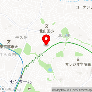 ショウワパーク 北山田の地図
