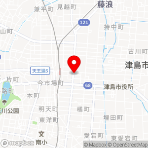秀英予備校 津島校駐車場の地図