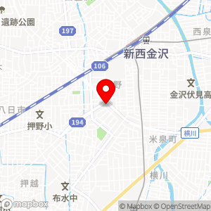 A・ウォッシュ ザブーン押野店の地図