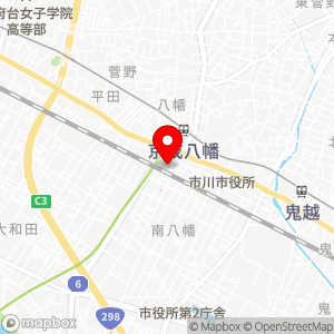 デイリーヤマザキ 本八幡駅前店の地図