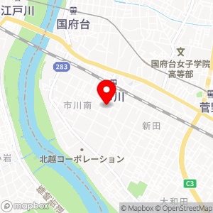 市川南1-6-25駐車場の地図