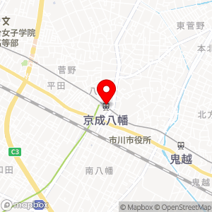 ファミリーマート 京成八幡駅構内店の地図