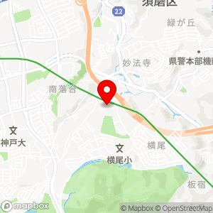 コープこうべ 横尾の地図