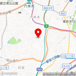 ファミリーマート 麻布十番店の地図