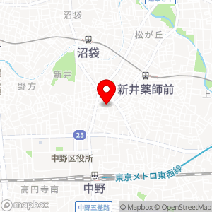 名鉄協商パーキング 新井薬師参道の地図