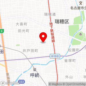 神前町1丁目駐車場の地図