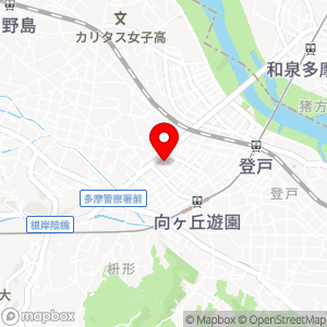 タイムズ 多摩区役所駐車場の地図