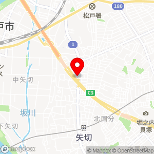 ローソン 松戸中矢切店の地図