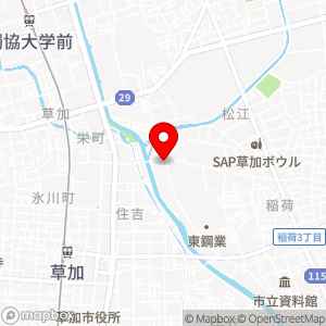 ローソン 草加稲荷一丁目店の地図