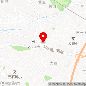 犬蔵1-34-23丸前荘駐車場の地図