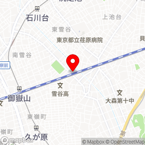 南雪谷５丁目駐車場の地図