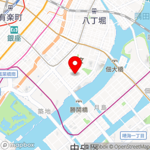 ローソンストア100 築地七丁目店の地図