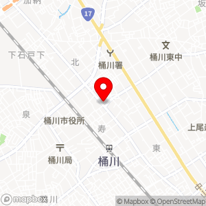 桶川市北1丁目駐車場の地図