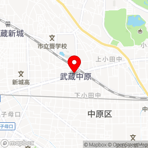 ローソンストア100 武蔵中原店の地図