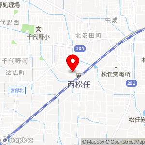 アルビス 北安田店の地図