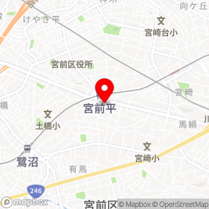 タイムズ 宮前平駅前第5の地図