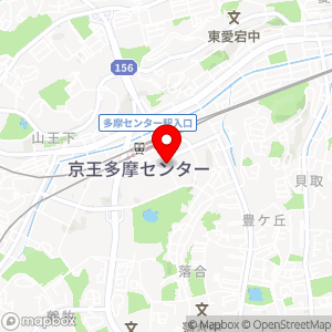 タイムズ 多摩センター丘の上プラザの地図