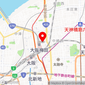 ローソン 梅田茶屋町店の地図
