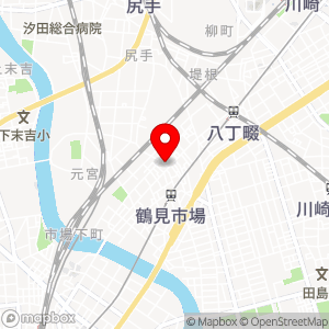 鶴見市場パーキングの地図