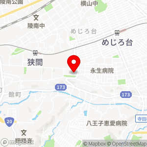 スーパーアルプス はざま店の地図