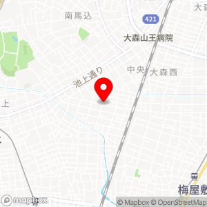 ファミリーマート 大田中央三丁目店の地図