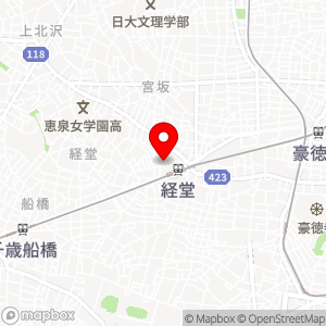 ファミリーマート 経堂北店の地図