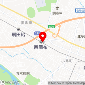 ローソンストア100 西調布駅前店の地図