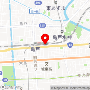 ファミリーマート 薬ヒグチ亀戸東口店の地図