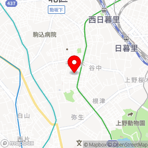 FKプライムアーバン千駄木駐車場の地図