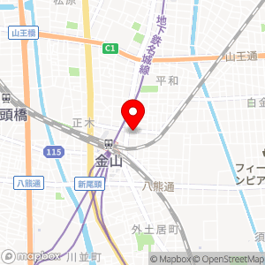名鉄協商パーキング キング観光サウザンド金山店の地図