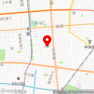 ローソンストア100 栄五丁目店の地図