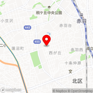 ファミリーマート 北区西が丘一丁目店の地図