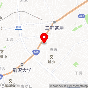 ファミリーマート 世田谷上馬一丁目店の地図