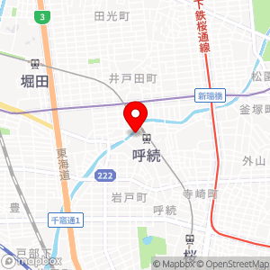 三井のリパーク 呼続駅前の地図