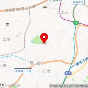 コインパーク 南麻布の地図