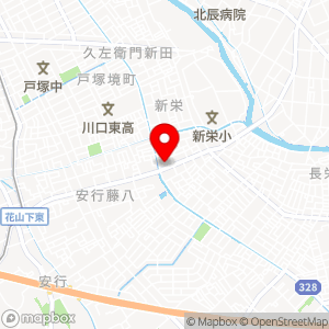 ローソン 草加新栄道上店の地図