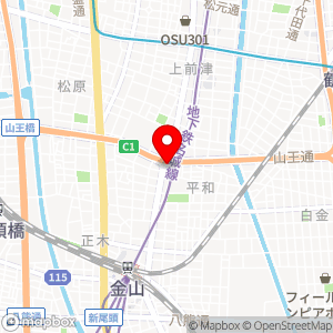セブン-イレブン 名古屋東別院駅南店の地図