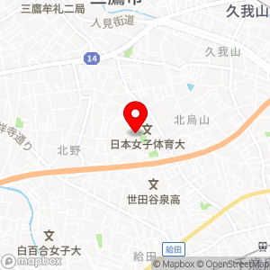 K-Shop 日本女子体育大学店の地図