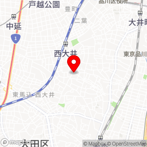 コインパーク 西大井3丁目の地図