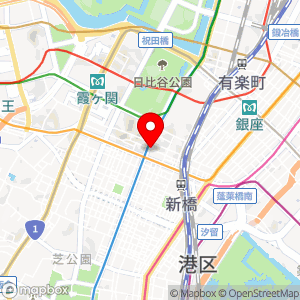 ミニストップ 新橋1丁目店の地図