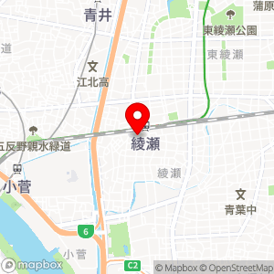 コインパーク 綾瀬1丁目の地図