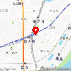 三井のリパーク 新大阪駅東口前の地図