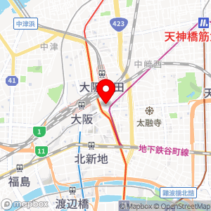 ローソン HA 大阪梅田ツインタワーズN店の地図